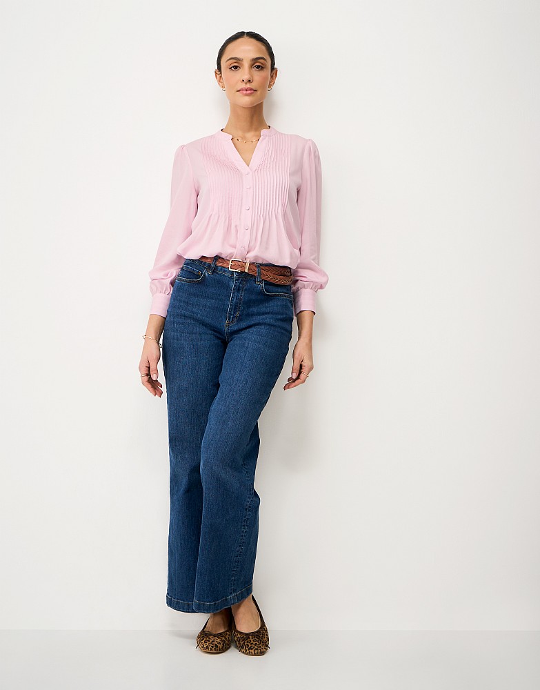 PIECES Blusenshirt Donna - Maglietta In Tessuto Resistente - Design Moderno Danese