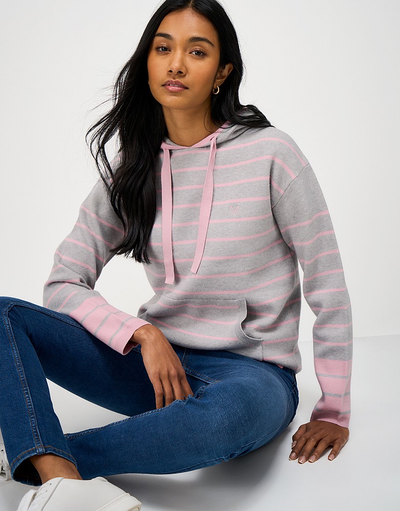 Kiefer Stripe Hoodie in Pink Stripe