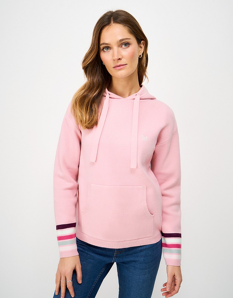 Kiefer Stripe Hoodie in Pink