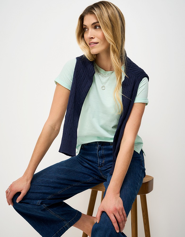 Crew Club T-Shirt in Aqua