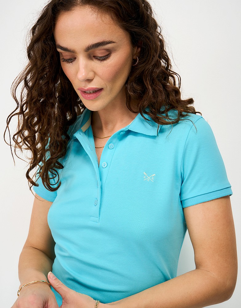 Classic Polo in Aqua Blue
