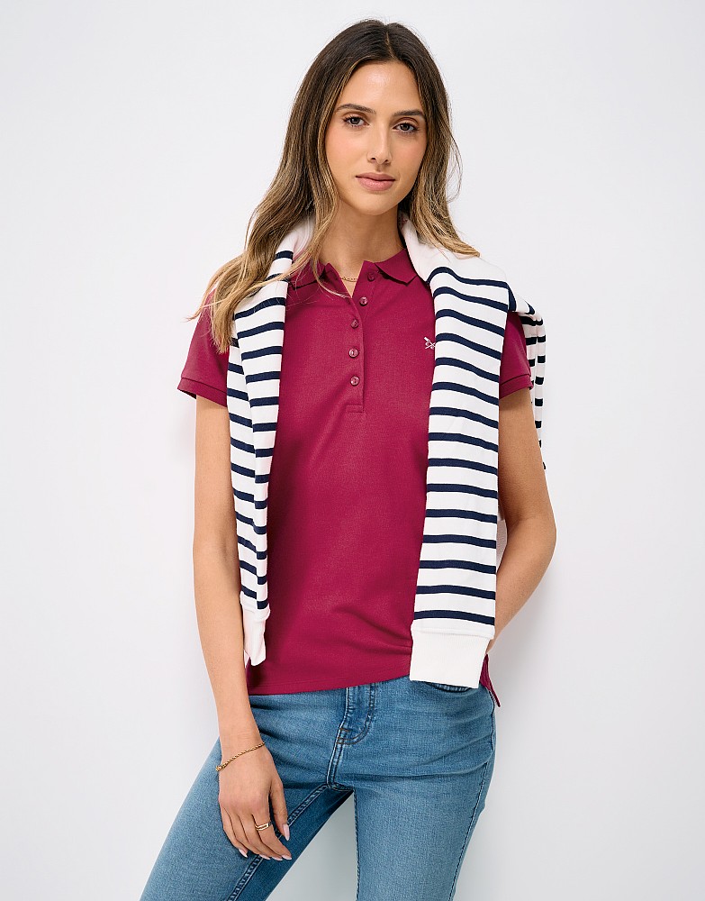 Classic Polo Shirt in Bright Pink
