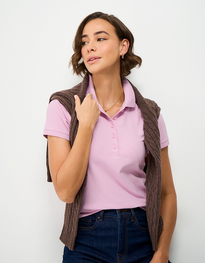 Classic Polo Shirt in Rose Lavender