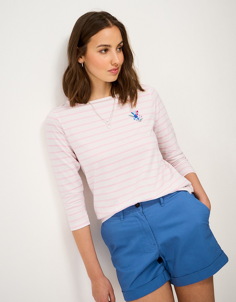 Embroidered Essential Breton in Pink