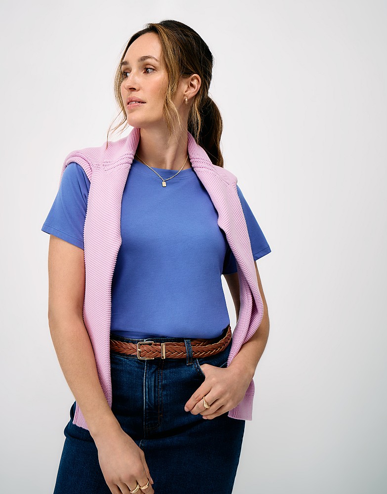 Raglan Sleeve T-Shirt in Blue