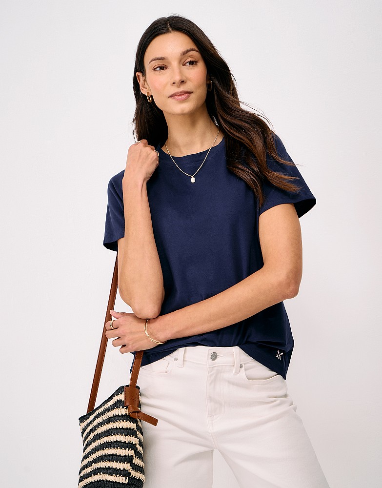 Raglan Sleeve T-Shirt in Navy