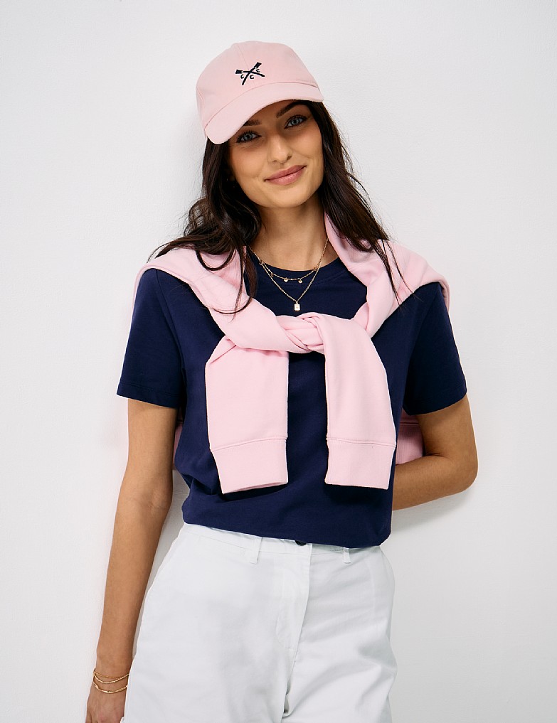 Relaxed Fit Cotton T-Shirt in Navy
