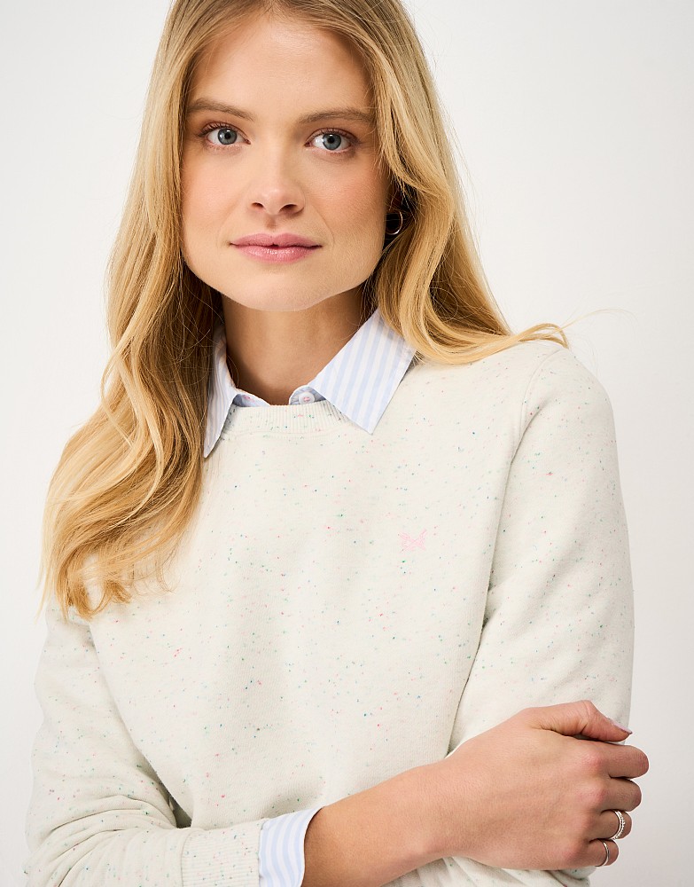 Nepp Crew Neck Sweatshirt in White