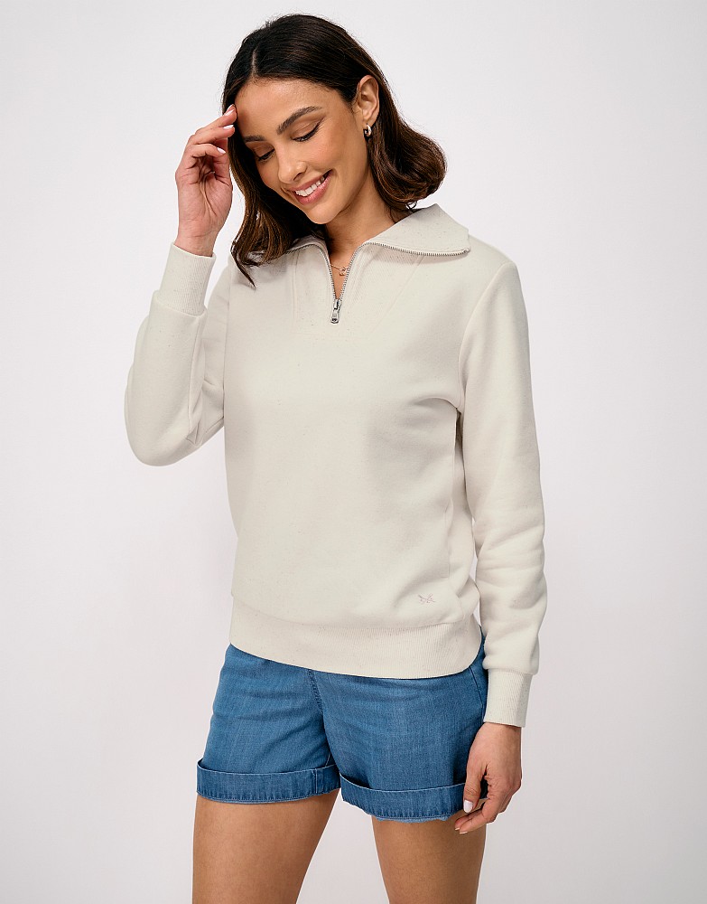 Nepp Half-Zip Sweatshirt in Oat