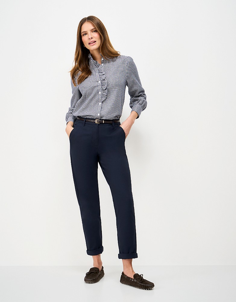 Garment Washed Chino in Navy