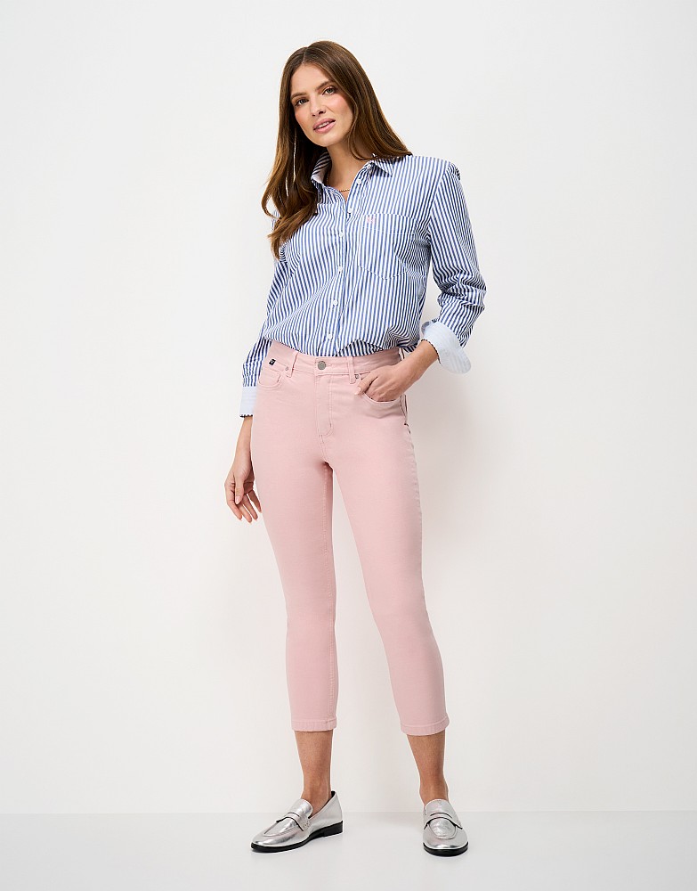 Cropped Jean in Pink