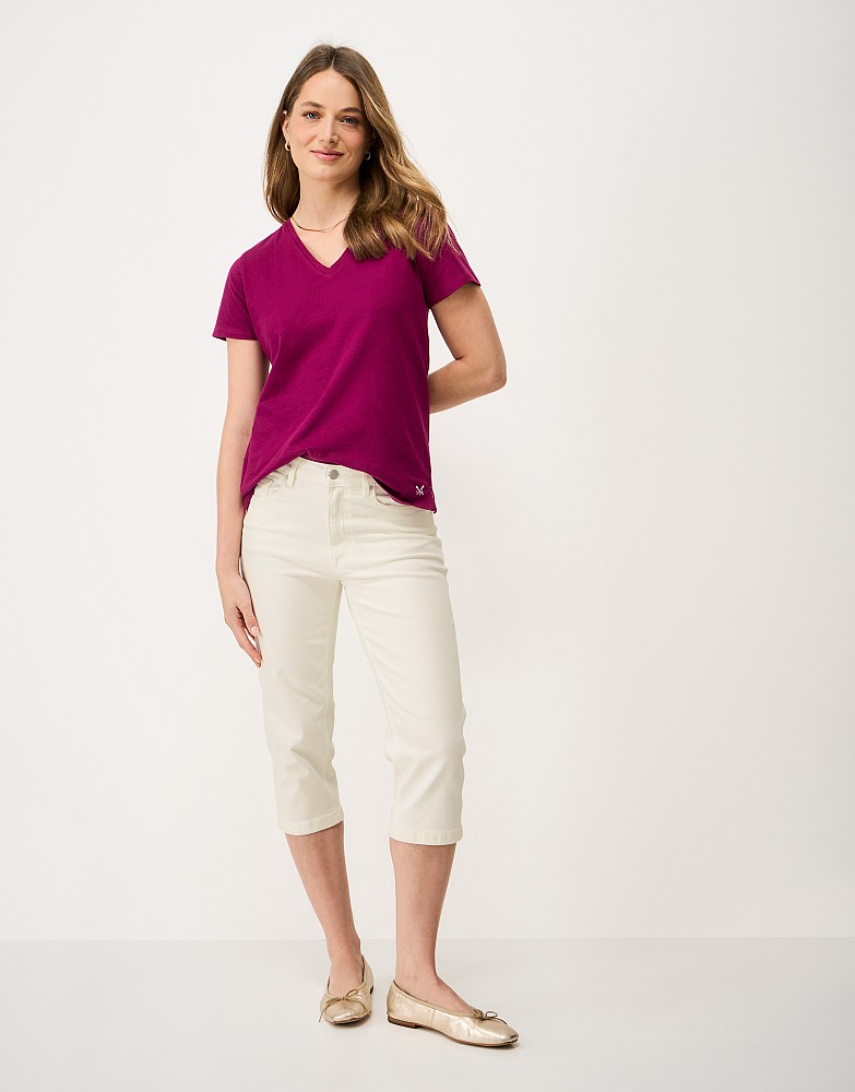 Mia Crop Jeans in White