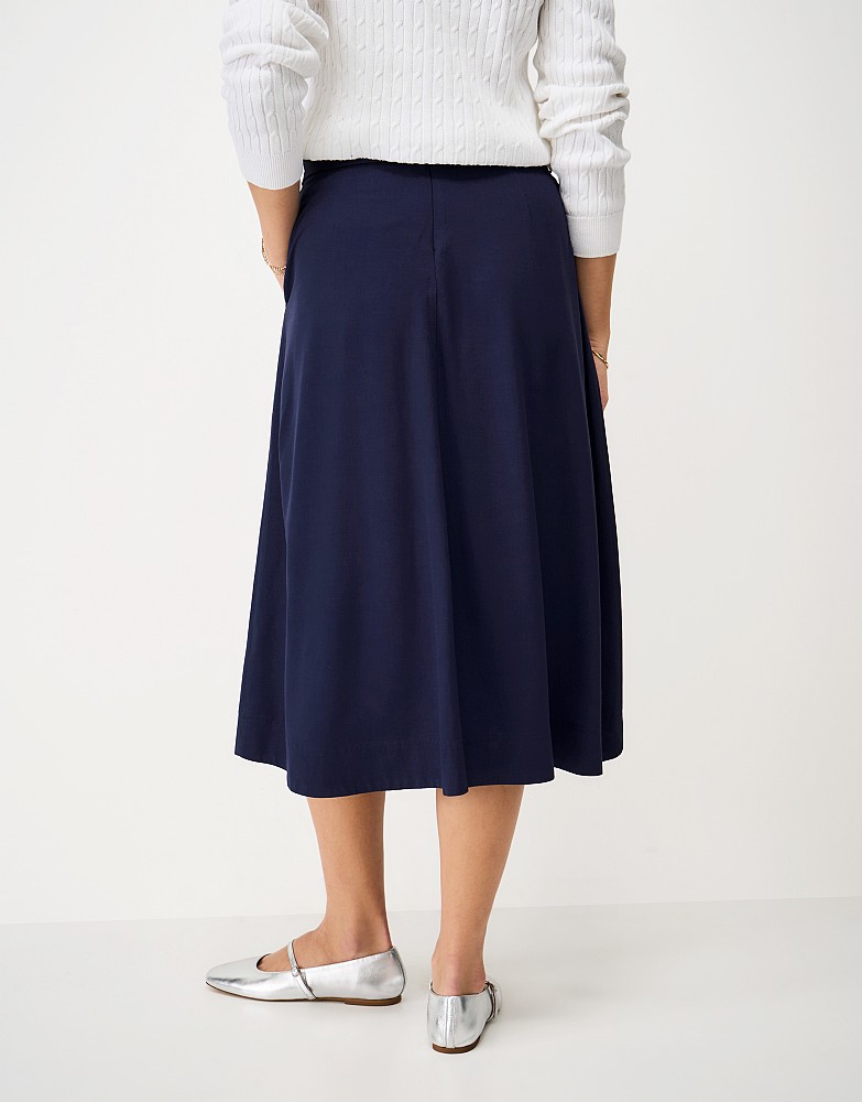The cotton poplin A-line skirt is our summer 2024 hero