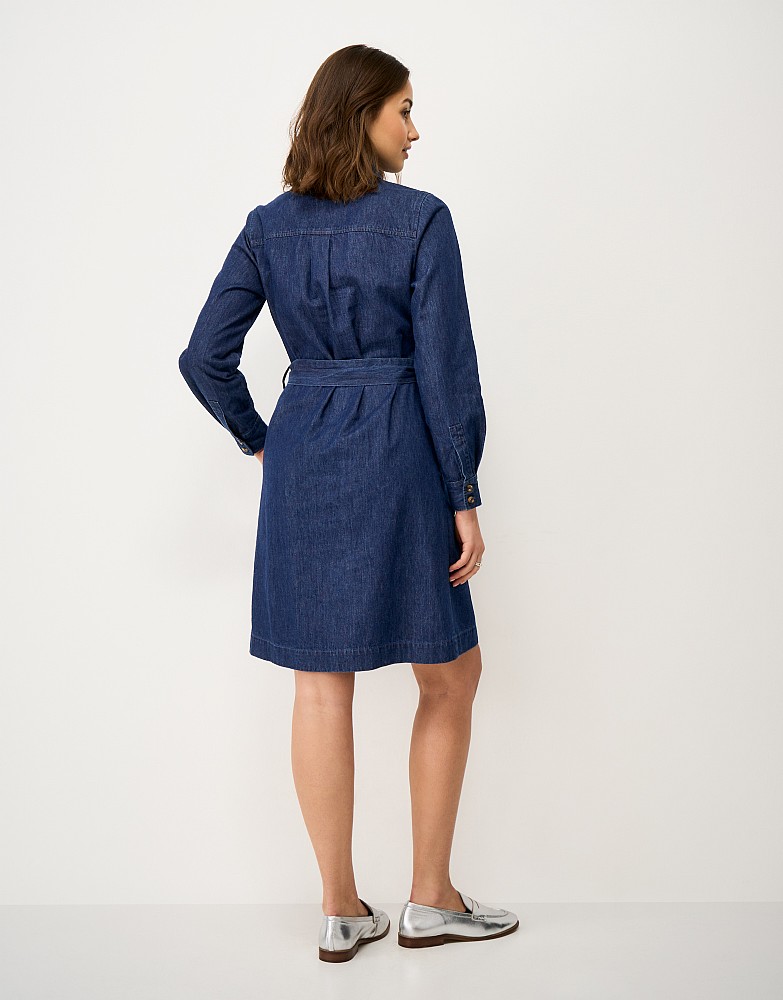 elsie denim dress ALLSAINTS Elsie Mini Denim Dress