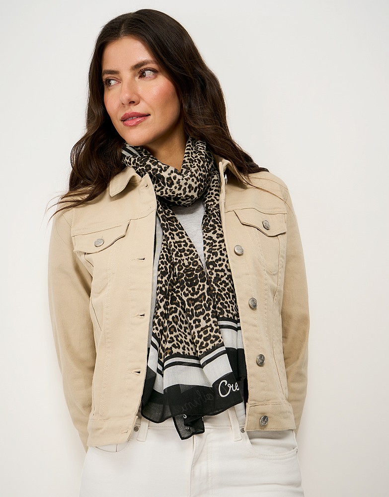 Modal Scarf in Leopard Print
