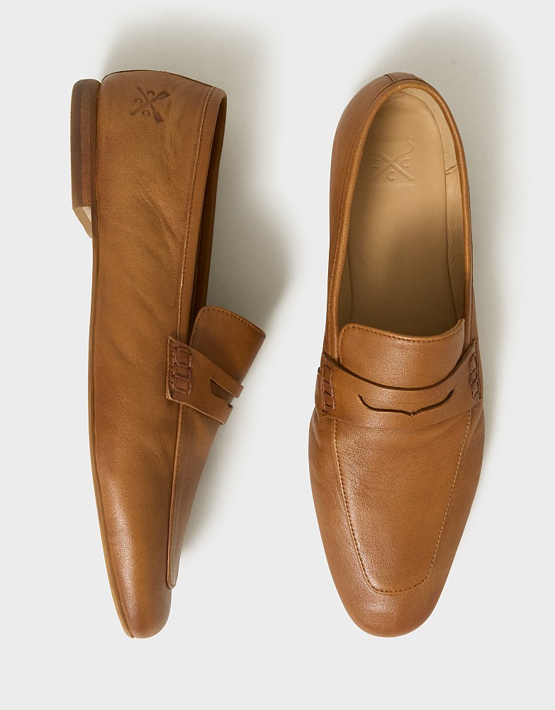 Saccetto Leather Loafer in Tan