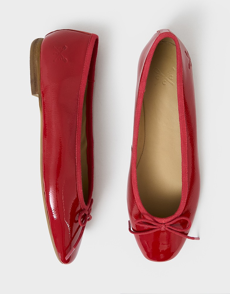 Classic Ballet Pumps in Red