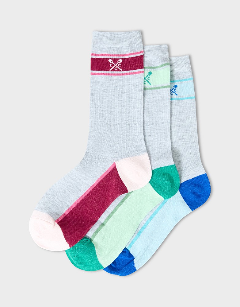 3 Pack Bamboo Sock in Grey