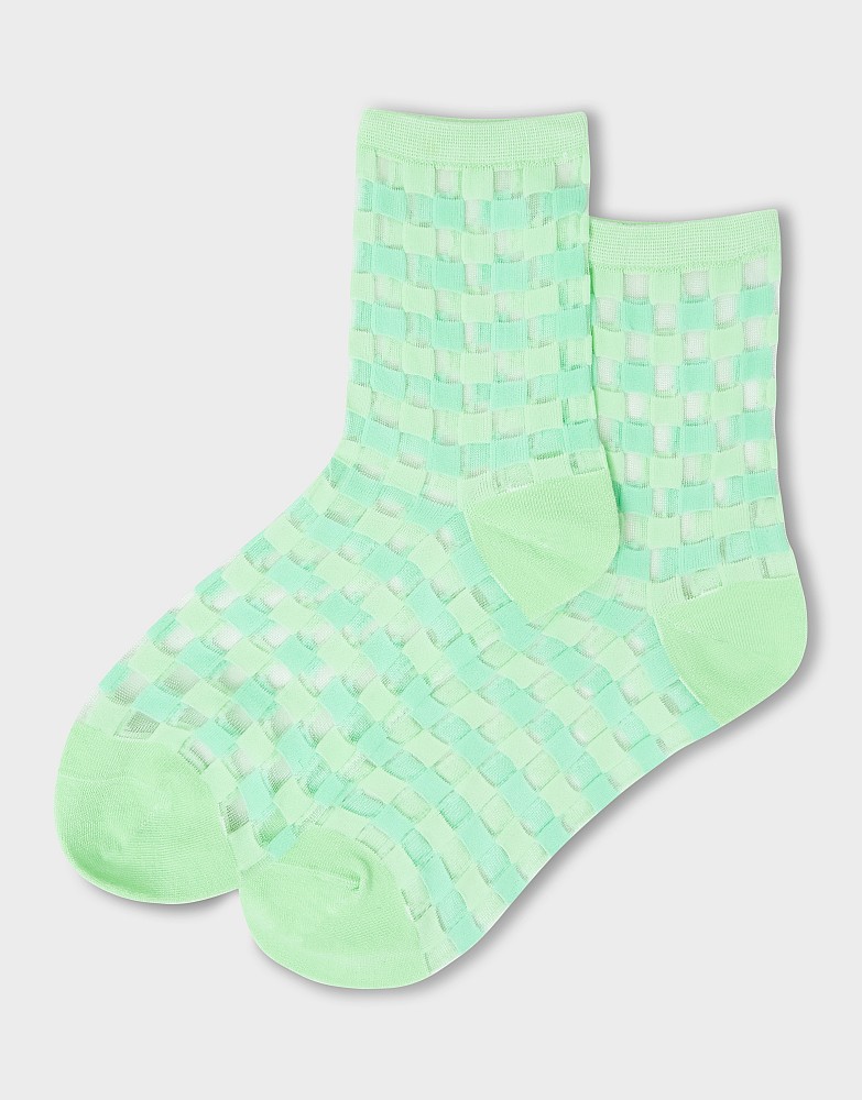 Filament Yarn Sock in Green