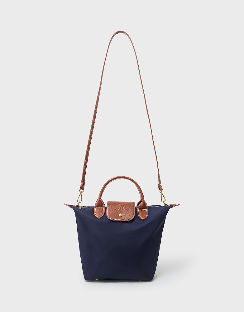 Mini Nylon Classic Tote Bag in Navy