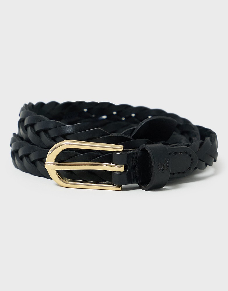 Woven Dress Belt in Black