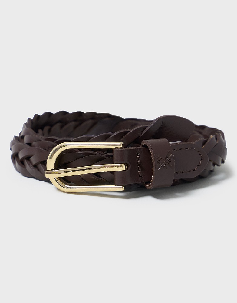 Woven Dress Belt in Chocolate