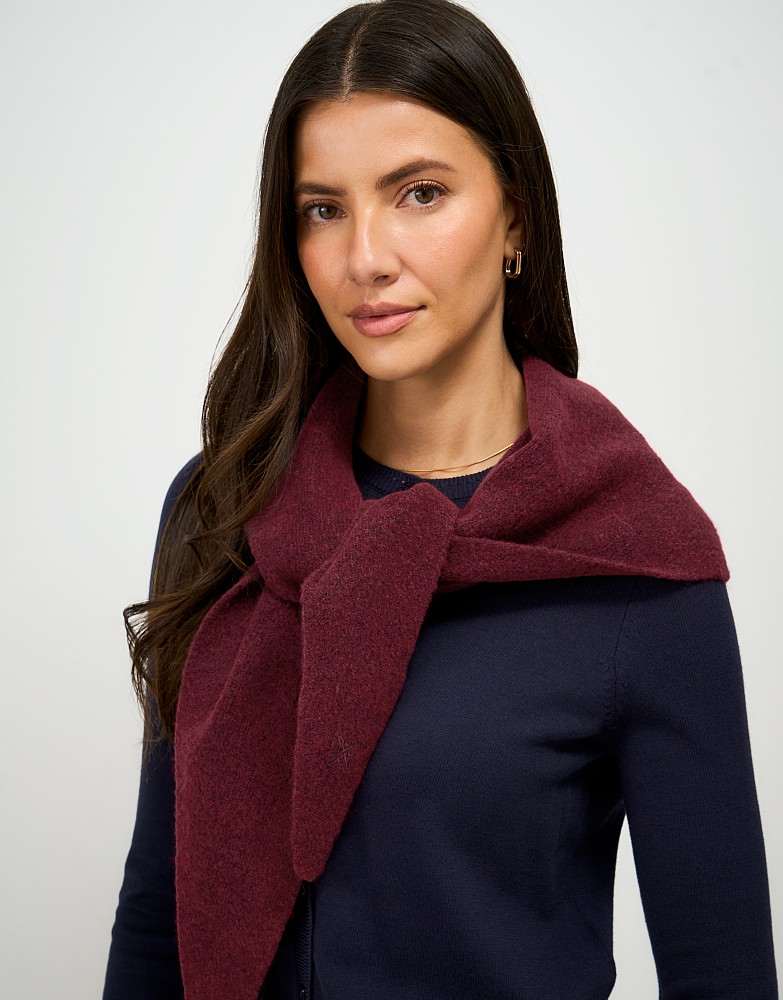 Triangle Scarf in Burgundy
