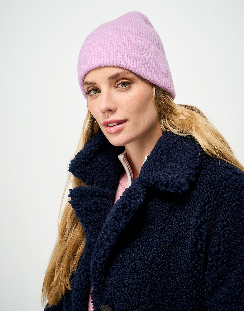 Rib Hat in Lavender Pink
