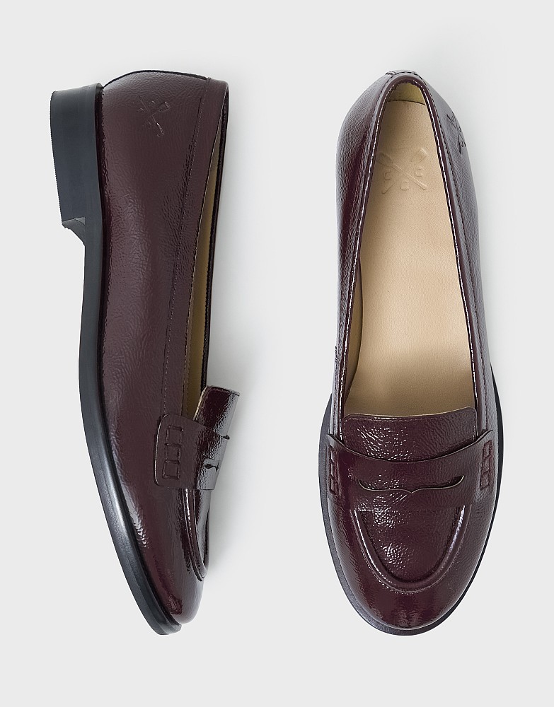 Smart Leather Loafers in Burgundy