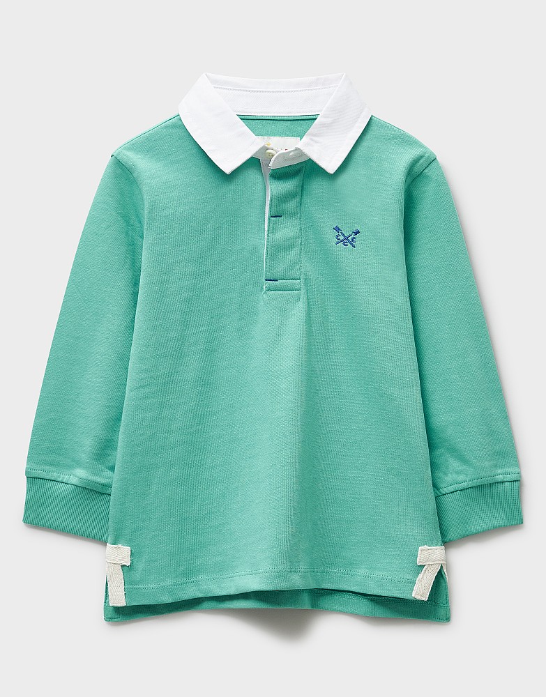 Cotton Rugby Shirt in Green