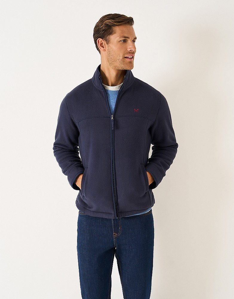 Aldringham Fleece Jacket in Dark Navy