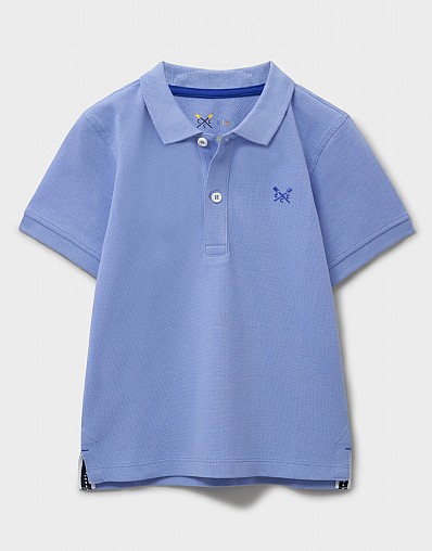 Classic Pique Polo Shirt in Dusk Blue