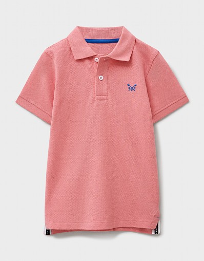 Classic Pique Polo Shirt in Pink