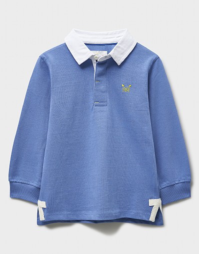 Cotton Rugby Shirt in Blue