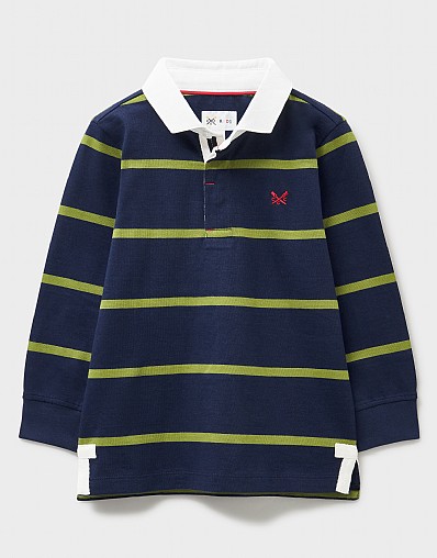 Yarn Dye Rugby Shirt in Navy