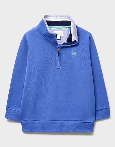 Half Zip Sweatshirt in Blue