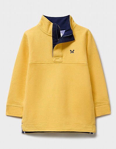 Padstow Pique Sweatshirt in Yellow