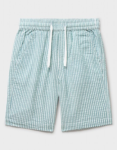 Striped Woven Short in Green