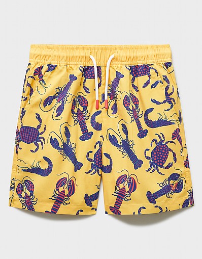 Swim Shorts in Yellow Lobster