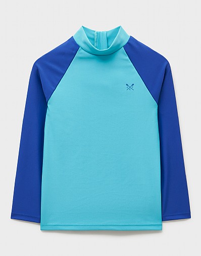 Rash Vest in Blue & Turquoise