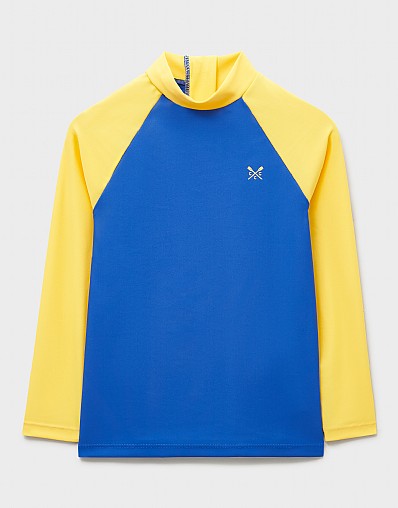 Rash Vest in Blue & Yellow