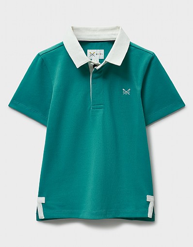 Short Sleeve Rugby Shirt in Green
