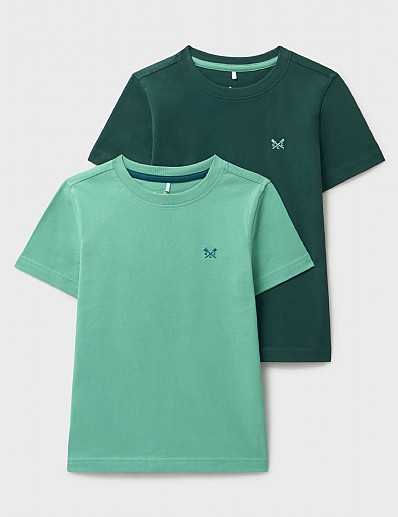 2 Pack Short Sleeve T-Shirts in Blues