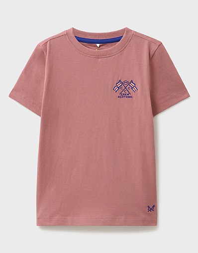 Classic Graphic Tee in Rose Pink