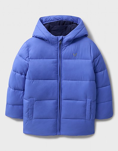 Cosy Midweight Fleece-Lined Puffa in Blue