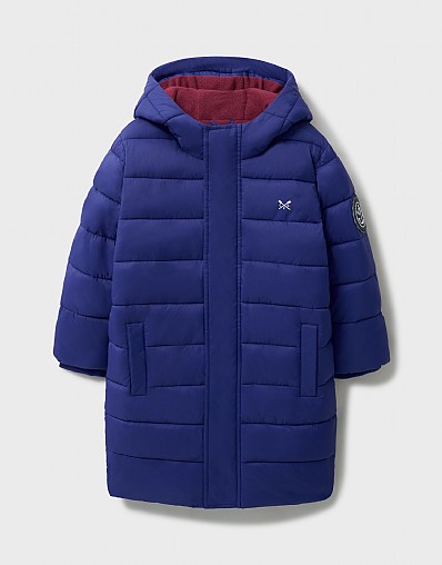 Lightweight Longline Coat in Blue