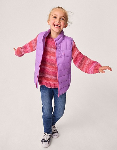 Lightweight Gilet in Purple