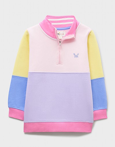 Colourblock Half Zip Sweatshirt