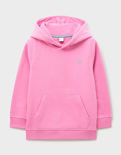 Cross Oars Embroidery Hoodie in Pink