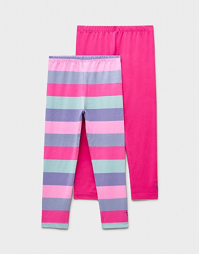 2 Pack Printed Leggings in Rainbow